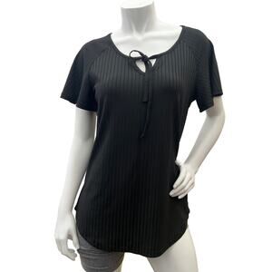 Lofoer Women's Short Sleeve V-neck T-shirt Size M